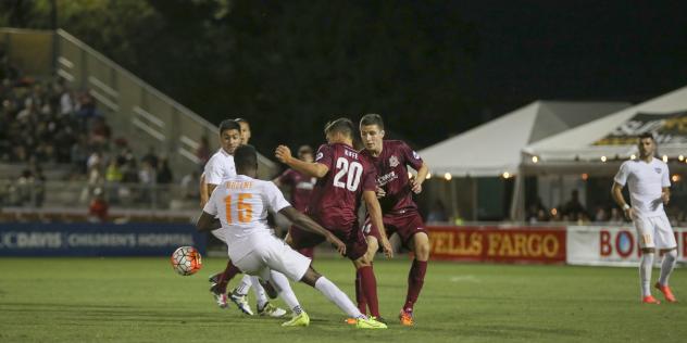 Sacramento Republic FC Battles for the Ball vs. Rio Grande Valley FC Toros