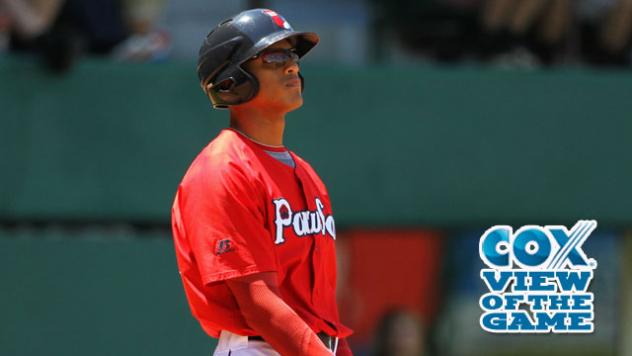 Justin Maxwell of the Pawtucket Red Sox