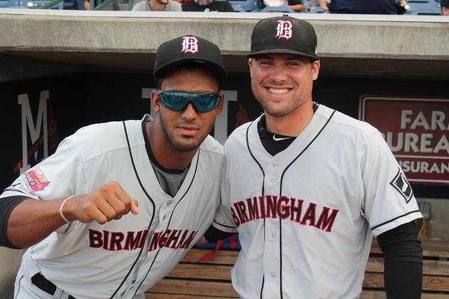 Birmingham Barons All-Stars Eudy Pina (left) and Jake Peter (right)