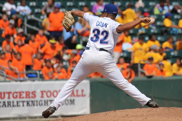 Rockland Boulders Pitcher Alex Gouin on the Mound