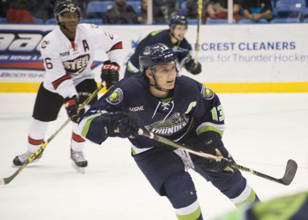 Jake Slaker with the Bloomington Thunder