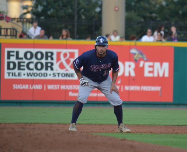 Aharon Eggleston of the Somerset Patriots