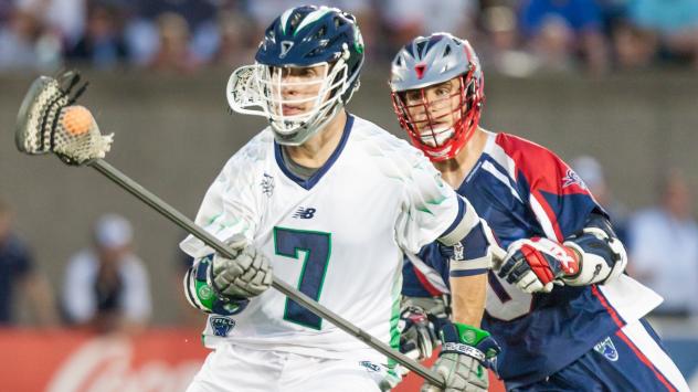 Defenseman Kyle Sweeney with the Chesapeake Bayhawks