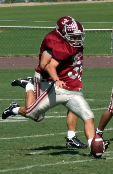 Kicker T.C. Stevens at Hampden-Sydney