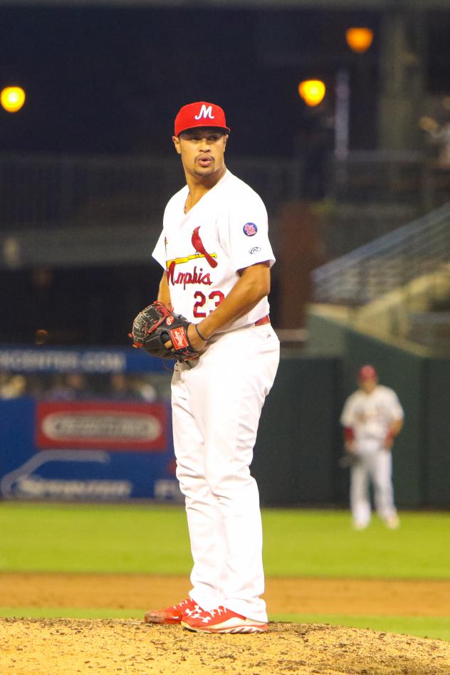 Memphis Redbirds Pitcher Sam Tuivailala on the Mound