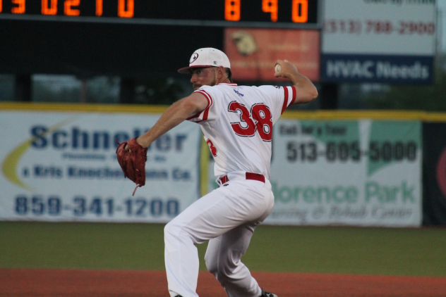 Florence Freedom Pitcher Matt Pobereyko Prepares to Throw