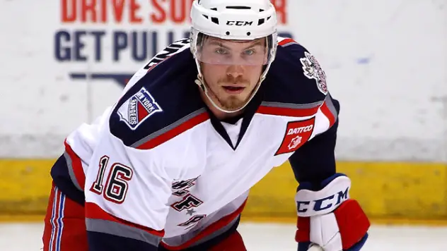 Chad Nehring with the Hartford Wolf Pack