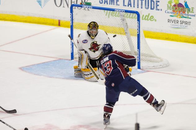 Late Heroics Power Oilers Past Gladiators in Overtime
