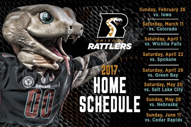 Arizona Rattlers Announce 2017 Schedule