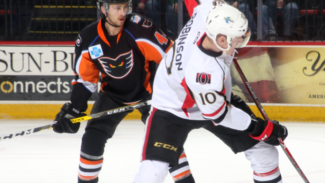 Hammond Stops 24 in a B-Sens' 1-0 Loss to Lehigh Valley