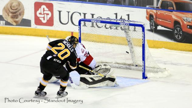Nicholls Supplies Game Winning Goal in 2-1 OT Win over Rapid City
