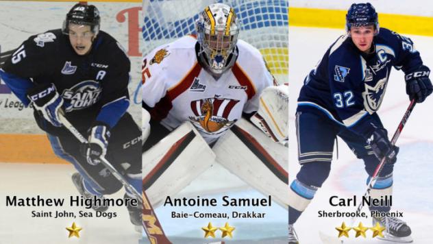 Highmore, Samuel and Neill Named the Three Stars of the Week