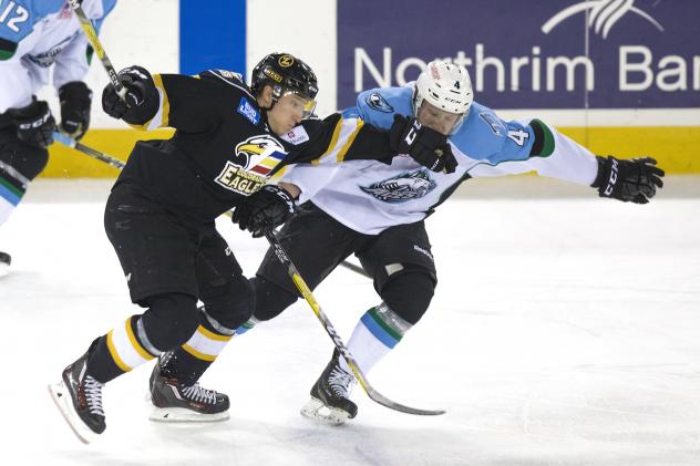Mychan's Hat Trick Propels Eagles to 4-1 Win over Aces