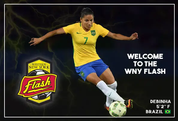 Flash Sign Brazilian Forward Debinha