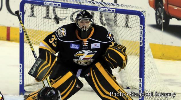 Colorado's Saunders Named Warrior Hockey ECHL Goaltender of the Month