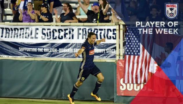 North Carolina FC Forward Matt Fondy Named NASL Player of the Week