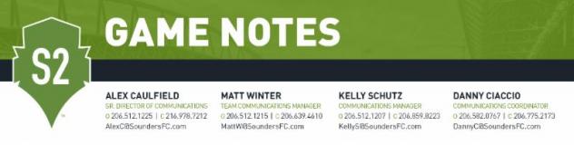 GAME NOTES: Sounders FC 2 at Tulsa Roughnecks FC - October 7, 2017