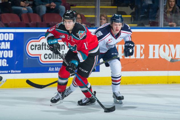 The Kelowna Rockets defeated the Tri-City Americans 4-3 in overtime on Friday night at Prospera Place in Kelowna