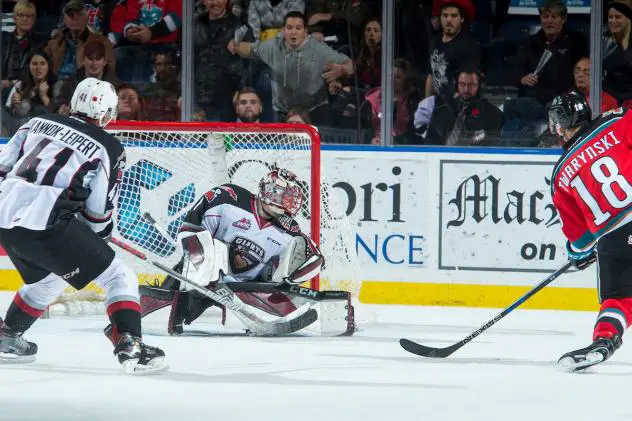 The Kelowna Rockets defeated the Vancouver Giants