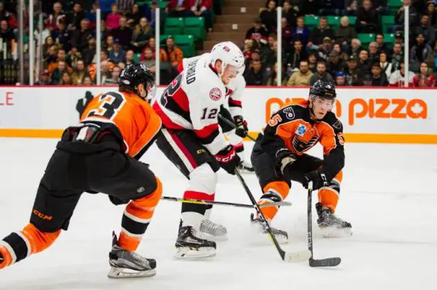 Phantoms 46 Shots as Andrew Hammond Snags Belleville Victory