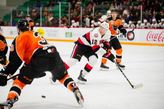 Vecchione Scores Twice North of the Border