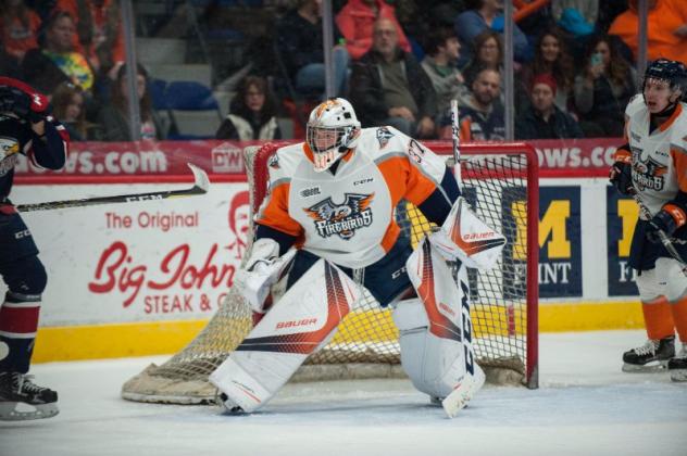 Cavallin Picks up First-Career OHL Victory as Firebirds Earn Second Win in Three Games