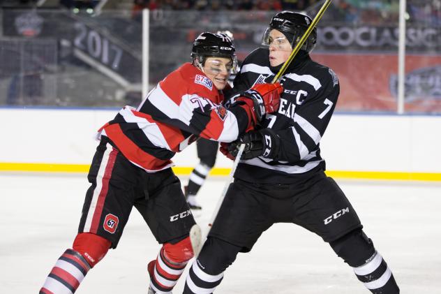 Olympiques Outlast 67's in Chilly Outdoor Game