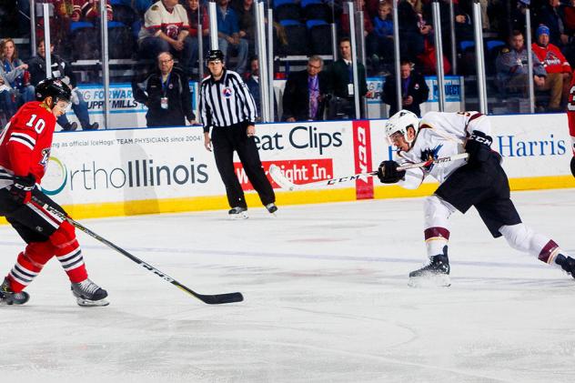 Monsters Earn Point in 4-3 Shootout Loss to IceHogs