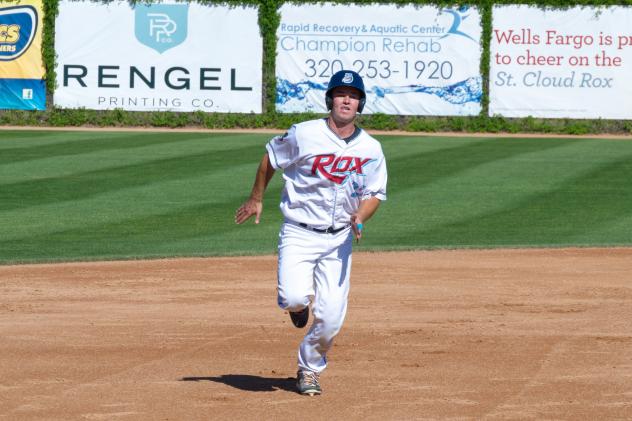 St. Cloud Rox Catcher Louis Baker on the Basepaths
