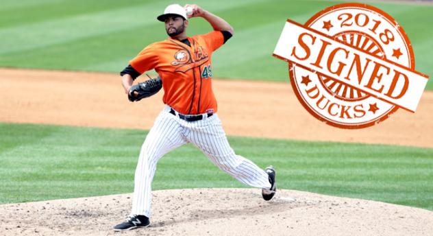 Long Island Ducks Pitcher Andrew Barbosa