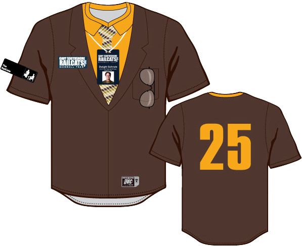 RailCats' Dwight Schrute Jerseys