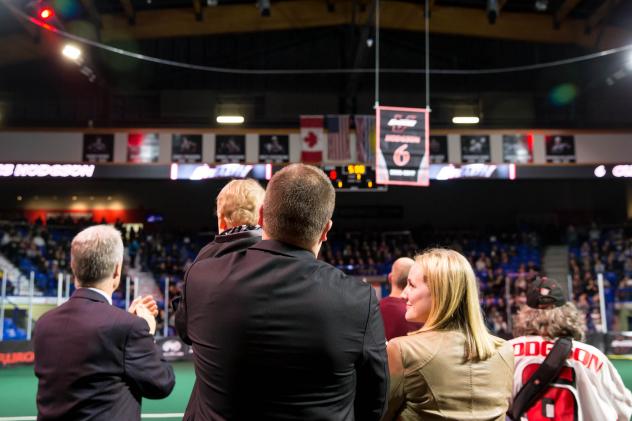 Former Vancouver Stealth Captain Curtis Hodgson and Family