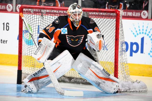 Lehigh Valley Phantoms Goaltender Alex Lyon