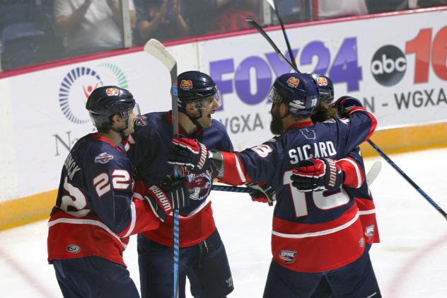 Macon Mayhem Celebrates a Goal