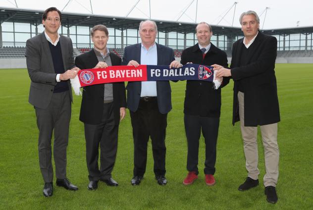 Rudolf Vidal, Clark Hunt, Uli Hoeness, Dan Hunt and Joeg Wacker