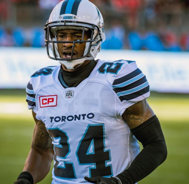 Defensive Back A.J. Jefferson with the Toronto Argonauts