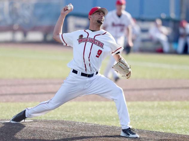 Pitcher Trevor Foss with the Washington Wild Things