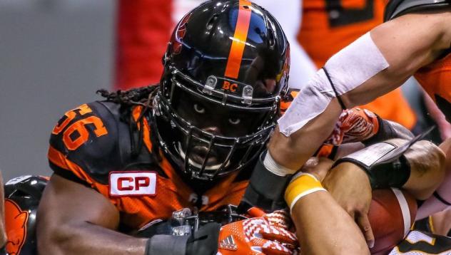 BC Lions Linebacker Solomon Elimimian