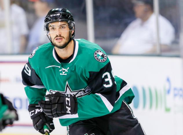 Forward Samuel Laberge with the Texas Stars