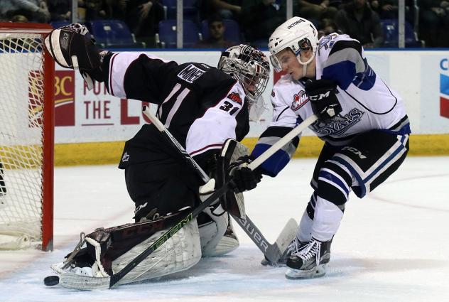 Vancouver Giants Goaltender Trent Miner vs. the Victoria Royals