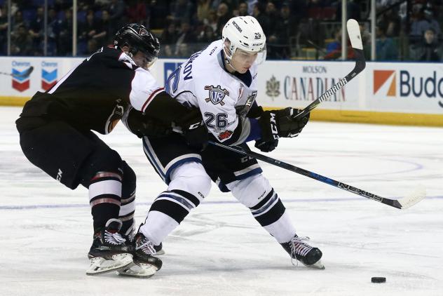 Vancouver Giants Battle the Victoria Royals for the Puck