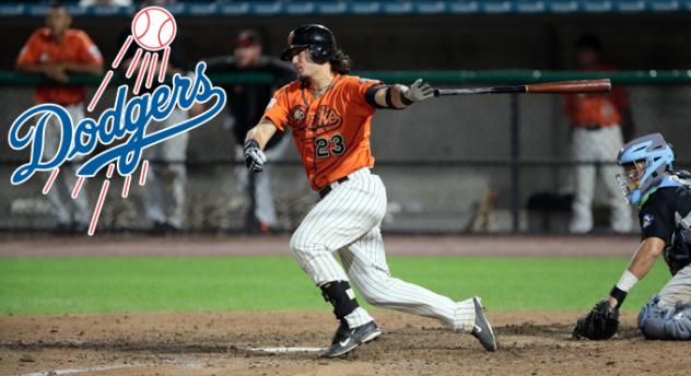 Alex Burg with the Long Island Ducks