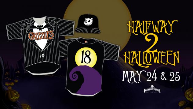 Fresno Grizzlies Halfway to Halloween uniforms