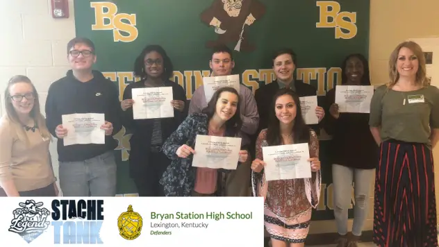 Bryan Station High School Stache Tank Winners