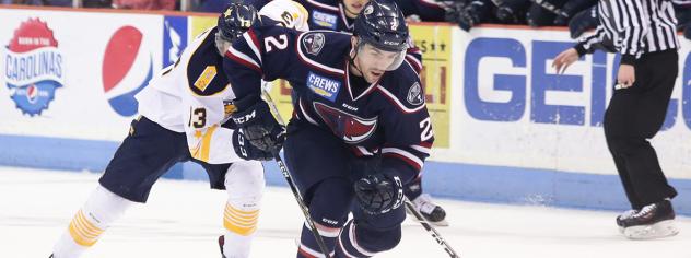 South Carolina Stingrays Defenseman Danny Federico vs. the Norfolk Admirals