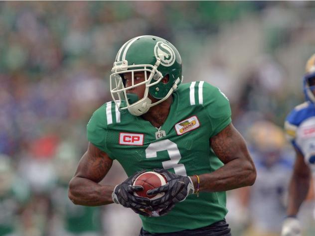 Receiver Ricky Collins with the Saskatchewan Roughriders