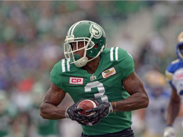 Receiver Ricky Collins with the Saskatchewan Roughriders