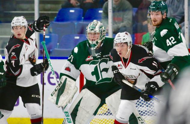 The Vancouver Giants vs. Everett Silvertips Goaltender Carter Hart