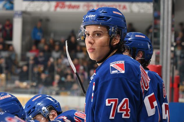 Kitchener Rangers Forward Connor Bunnaman