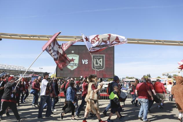 Sacramento Republic FC Supporters enter Papa Murphy's Park